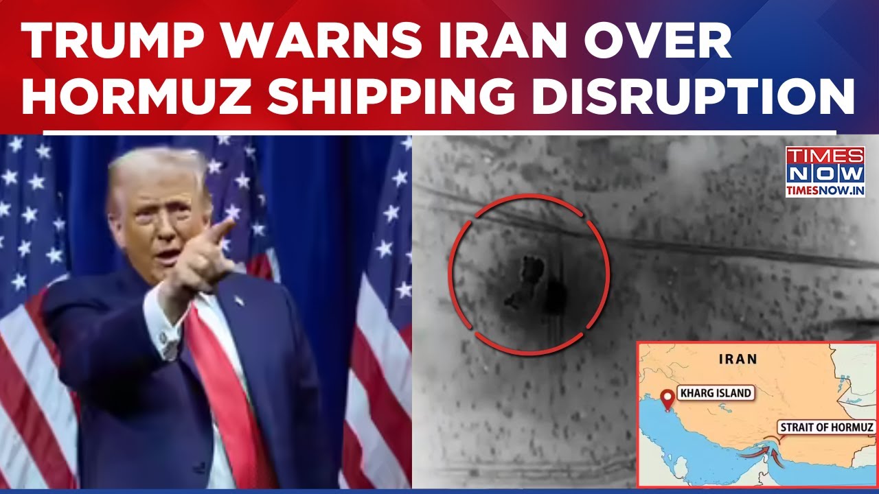 Trump Claims US Bombed Iran's 'Oil Crown' Kharg Island; Threatens Over Hormuz Shipping Disruption
