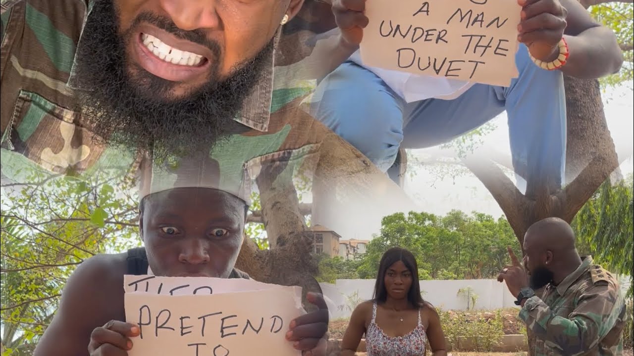 There’s a man under the duvet, pretend to be dead ☠️ 