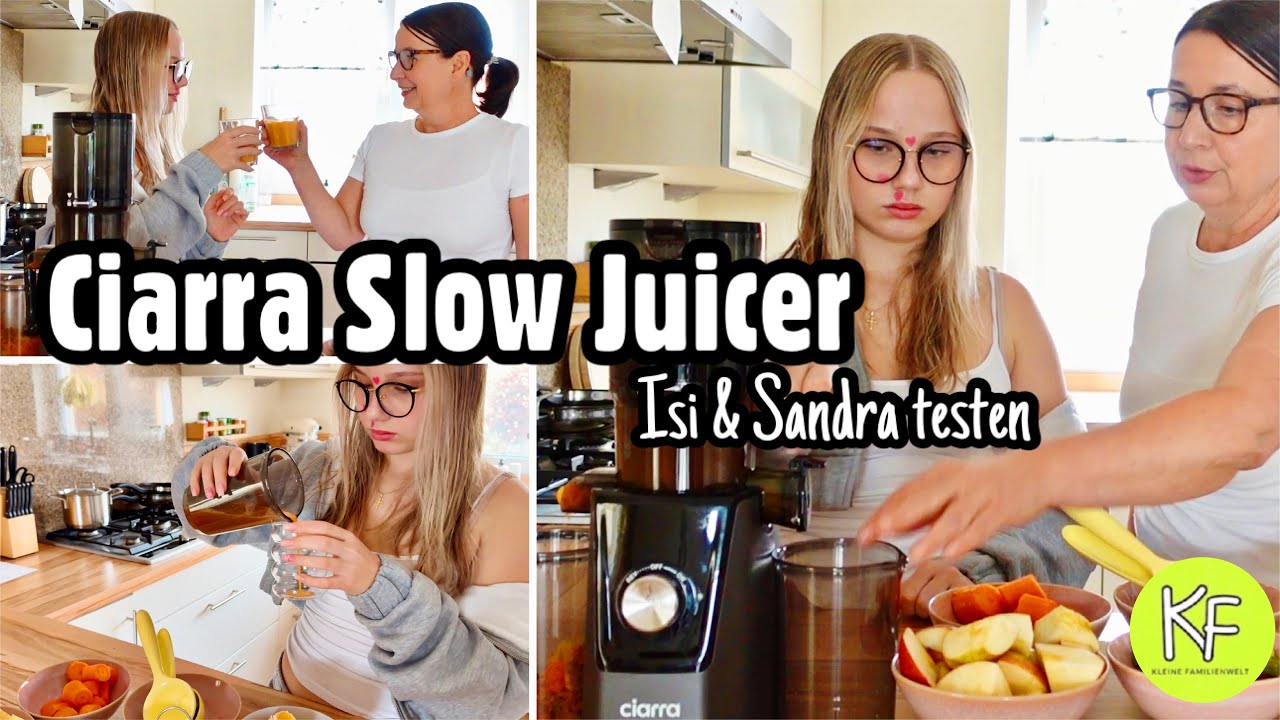 UNSER LIEBLINGS ENTSAFTER für GESUNDE ROUTINEN 🍇🍎 Lecker! 😋 KLEINE FAMILIENWELT & Ciarra Slow Juicer