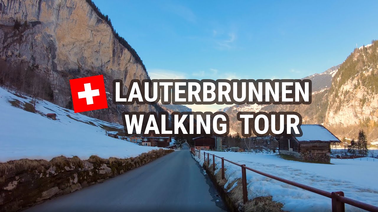 Lauterbrunnen Switzerland's most beautyful Village 4K Walk 🇨🇭