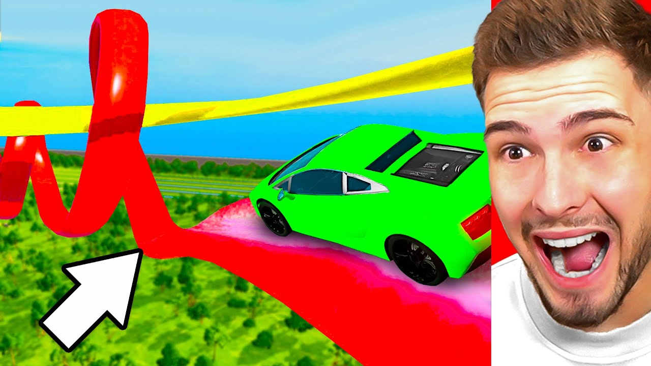 AUTOS vs. WASSERRUTSCHEN CHALLENGE (BeamNG)