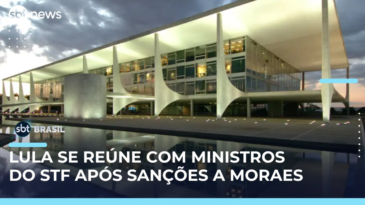 Lula e ministros do Supremo discutem resposta às sanções americanas | #SBTBrasil