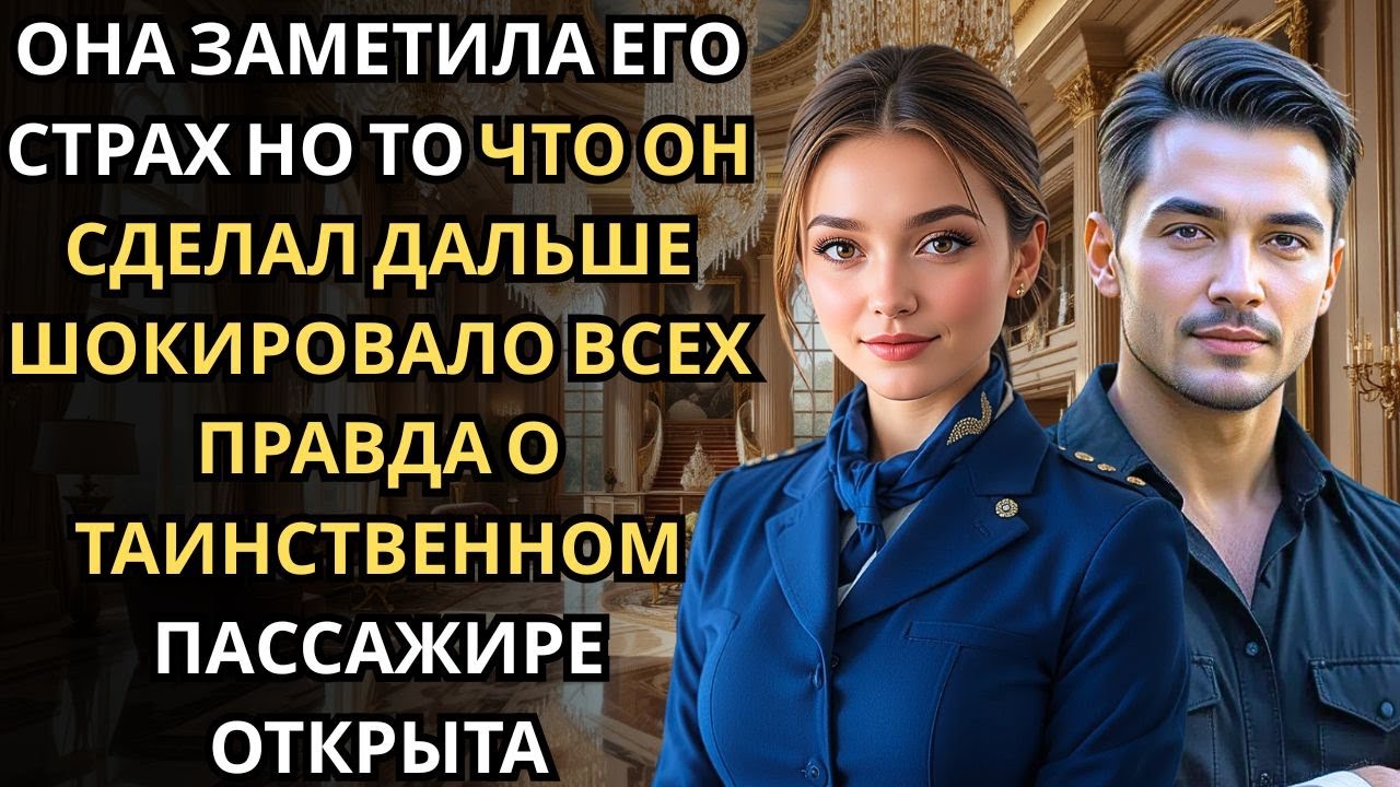 В салоне самолёта бортпроводница заметила напряжение… пассажир был миллионером-пилотом.