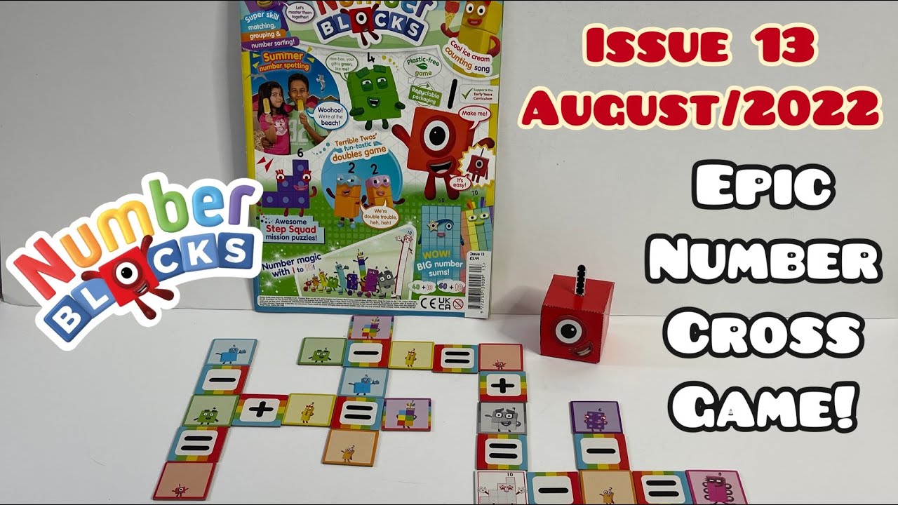 Numberblocks, Issue 13, August/2022. With Epic number cross game!