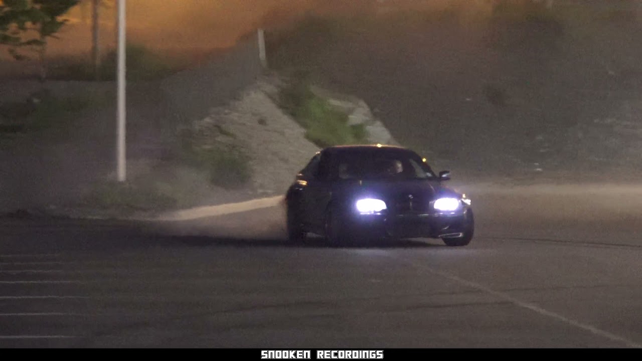 BMW E46 TURBO NIGHT DRIFTING AND FUN