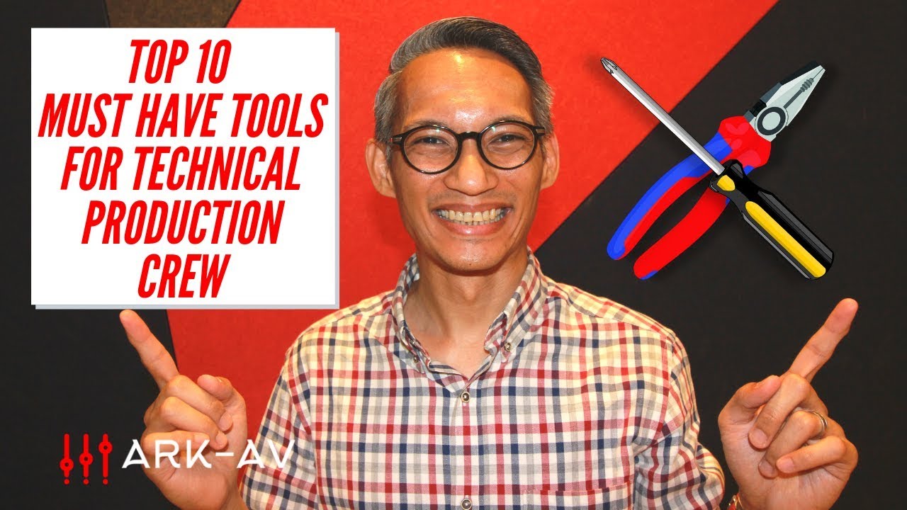 Top 10 Tools For Technical Production Crew! Must Haves for Stage Crew