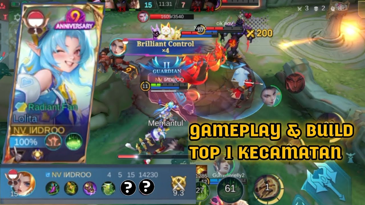 Brilliant Control!! Lolita OP Full Reflect – Gameplay & Build Top 1 Kecamatan MLBB