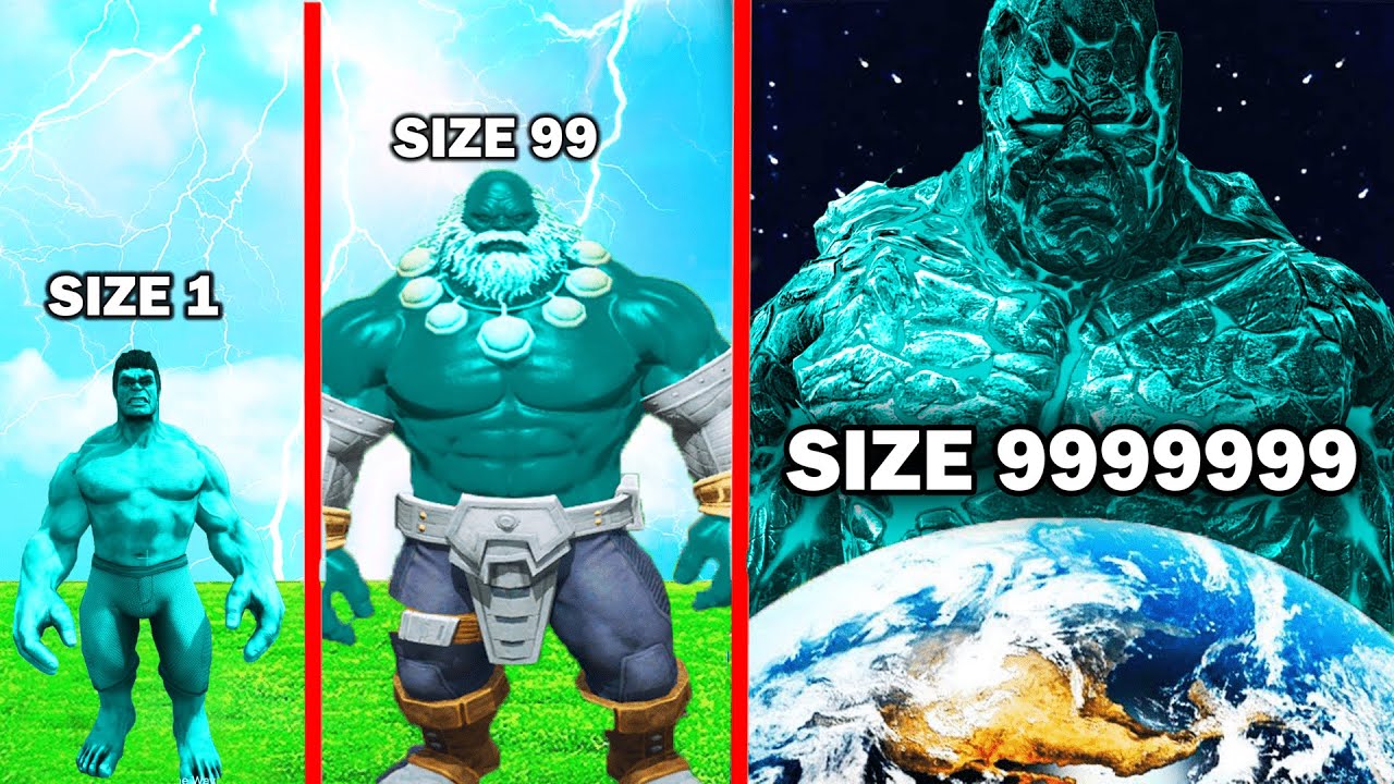 SHINCHAN Growing BIGGEST CYAN HULK in GTA 5!