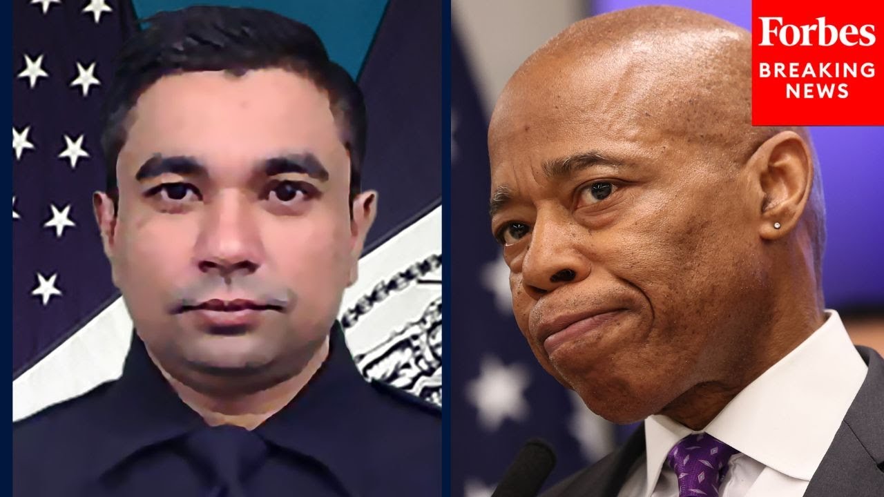 'I'm Angry': New York City Mayor Eric Adams Speaks At The Funeral Of NYPD Officer Didarul Islam