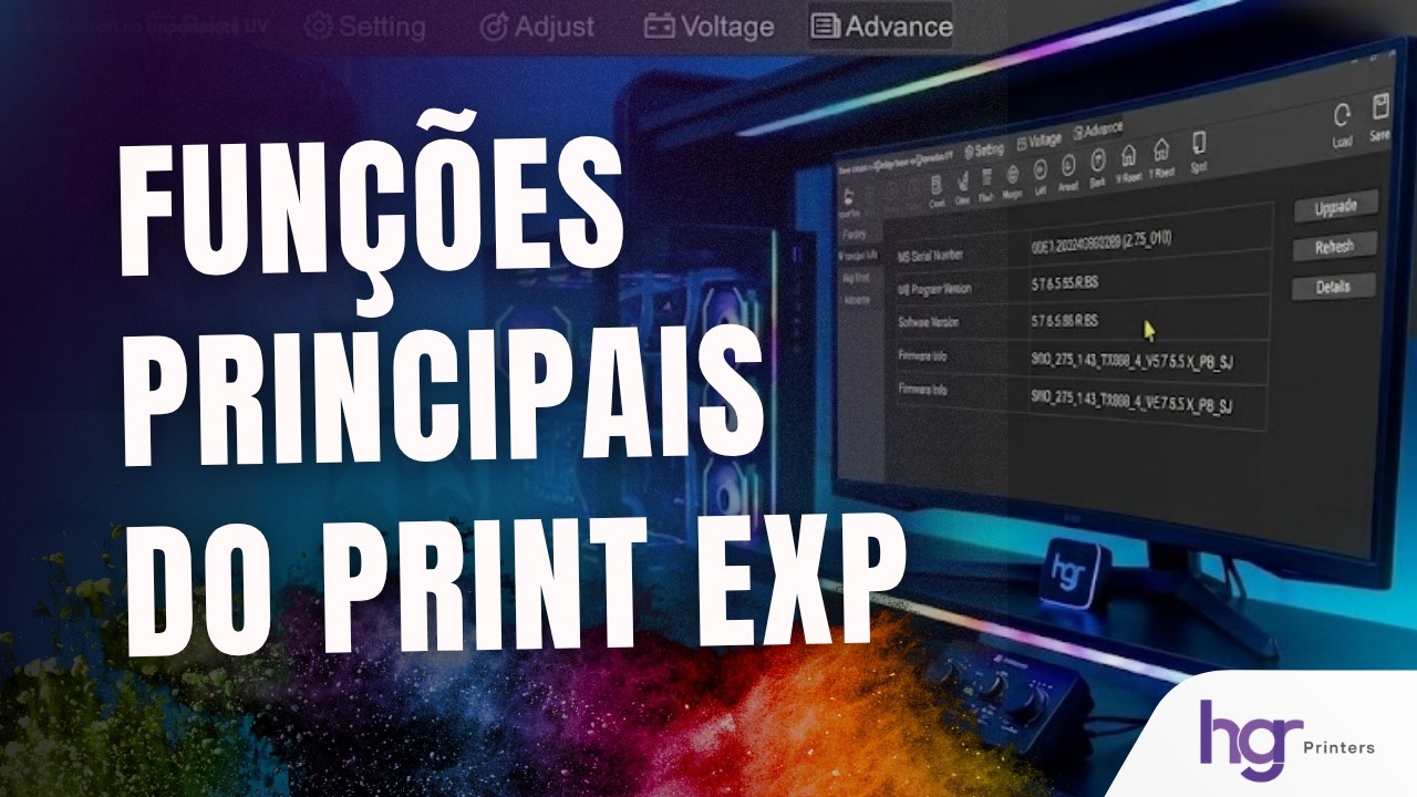 Funções principais printEXP Hoson Software HGR Printers