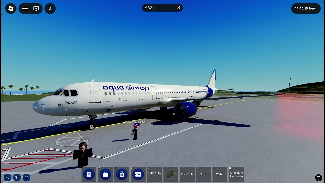 ROBLOX | Aqua Airways | Business Class | Airbus A321neo (New Club Aqua Seats) | Part 5