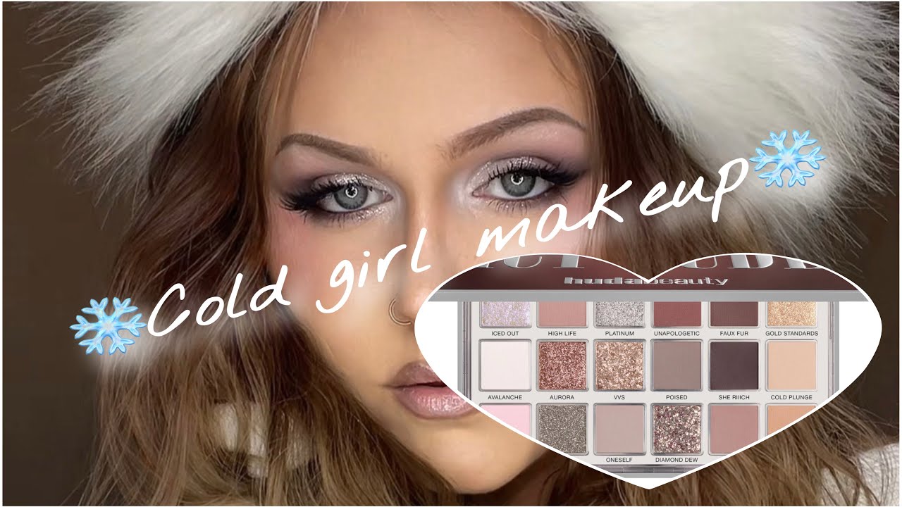 Doing the cold/icy girl makeup!