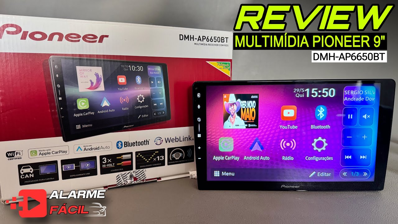 Demonstração Pioneer DMH-AP6650BT 9” ✅ Vale A Pena 🧐