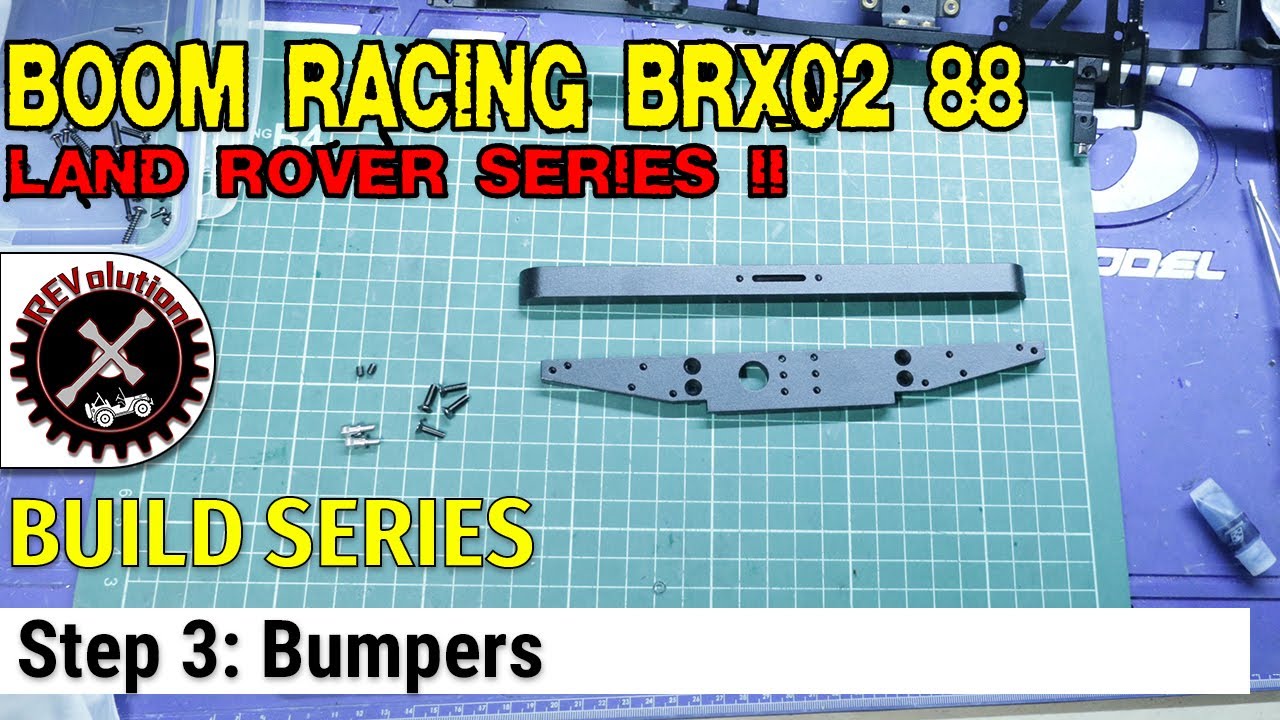 Boom Racing BRX02 Land Rover Series II 88 Build Series - Step 3 - Bumpers