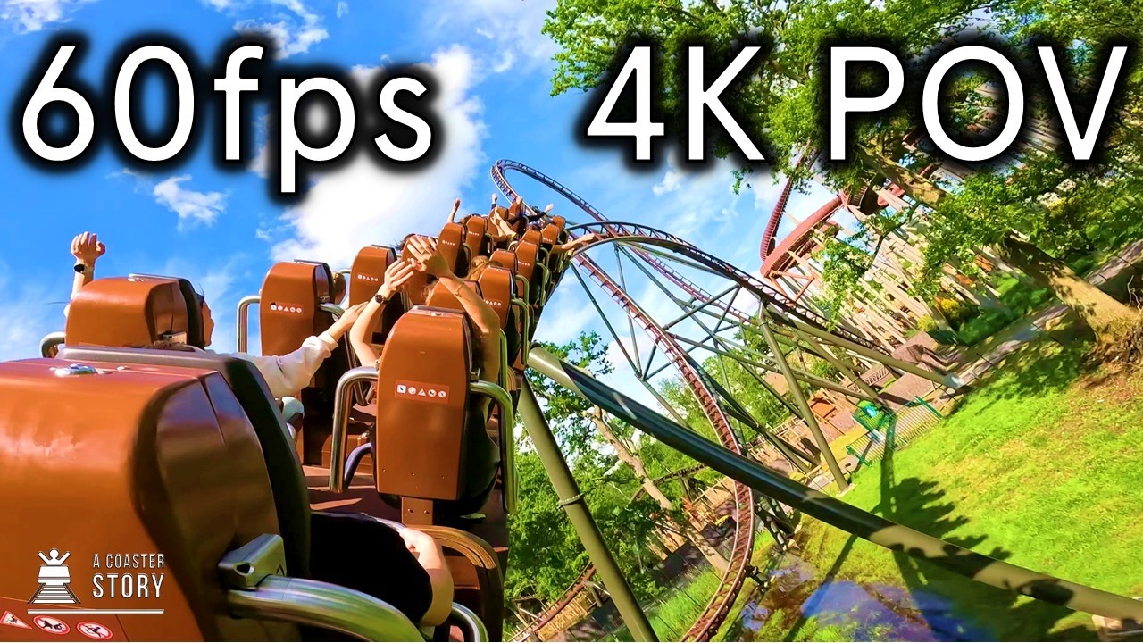 Better than Velocicoaster? Toutatis - Parc Astérix 4K60 Back Row POV
