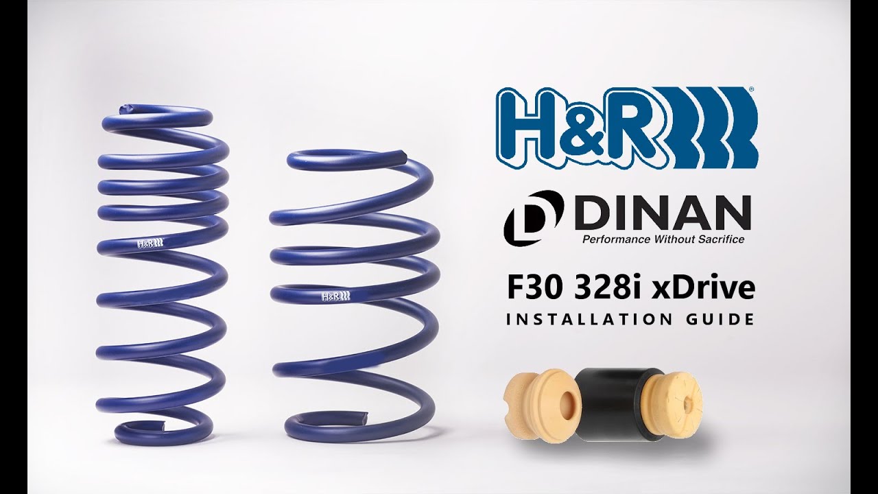 H&R Sports and Dinan Supplemental Ride Quality Kit Installation | F30 328i | 4K