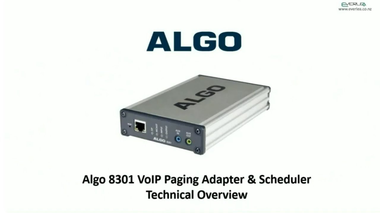 Algo 8301 Technical Everlea