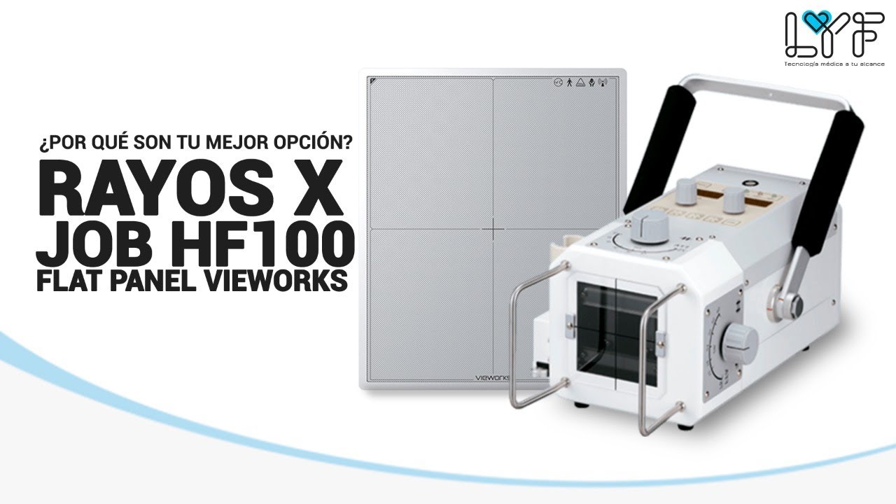 Conoce el Rayos X portátil JOB HF100 con un Flat panel vieworks