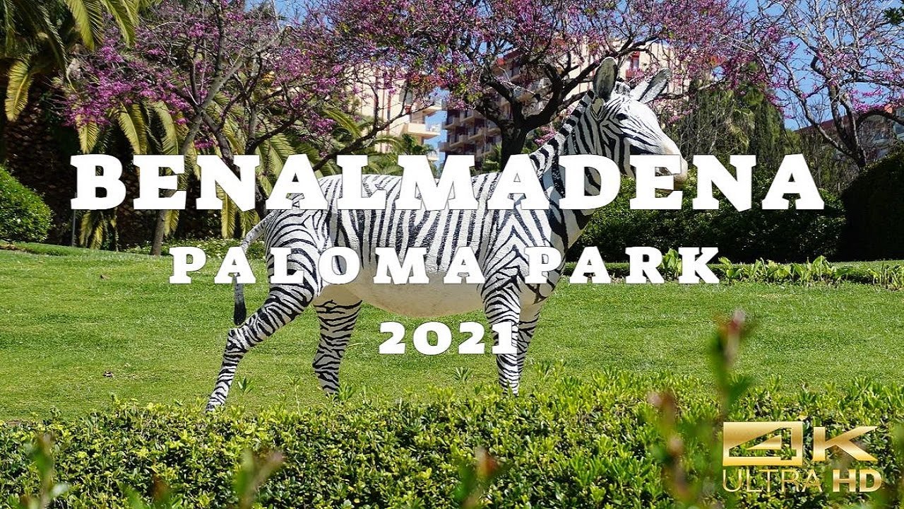 Benalmadena Costa Paloma Park Short Walk Costa Del Sol 2021 Spain, Spania, Spanje, Spanien, 4K