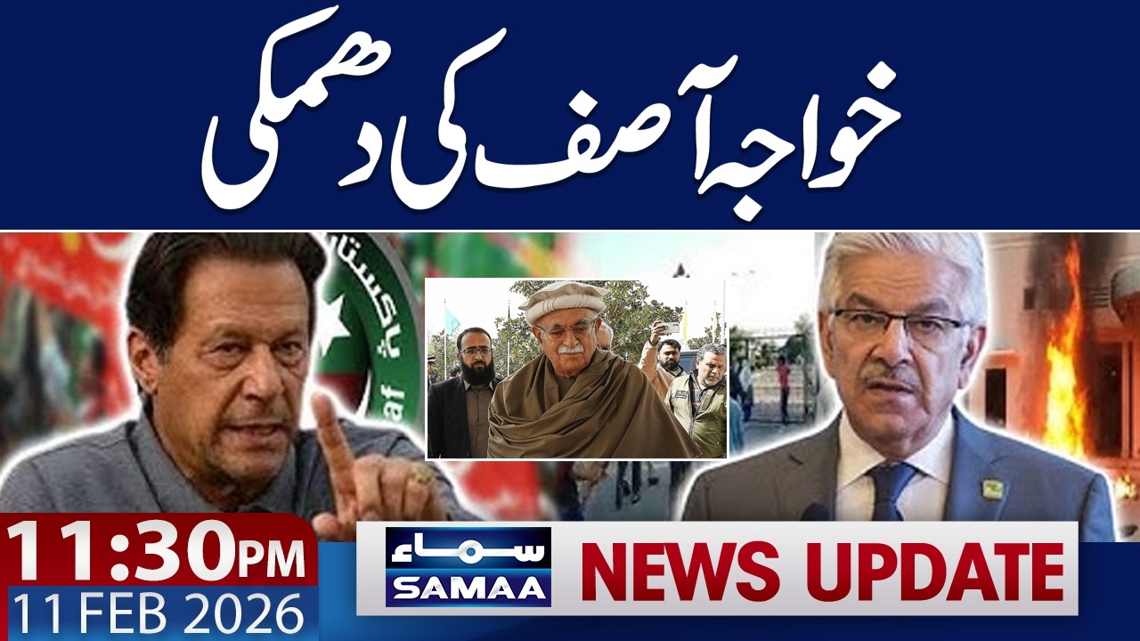 Govt Warns PTI | Khawaja Asif Lashes out at Achakzai | 11.30 PM News Update | Samaa TV
