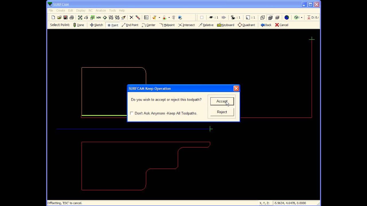 SURFCAM Tutorial - Lathe: ID Boring