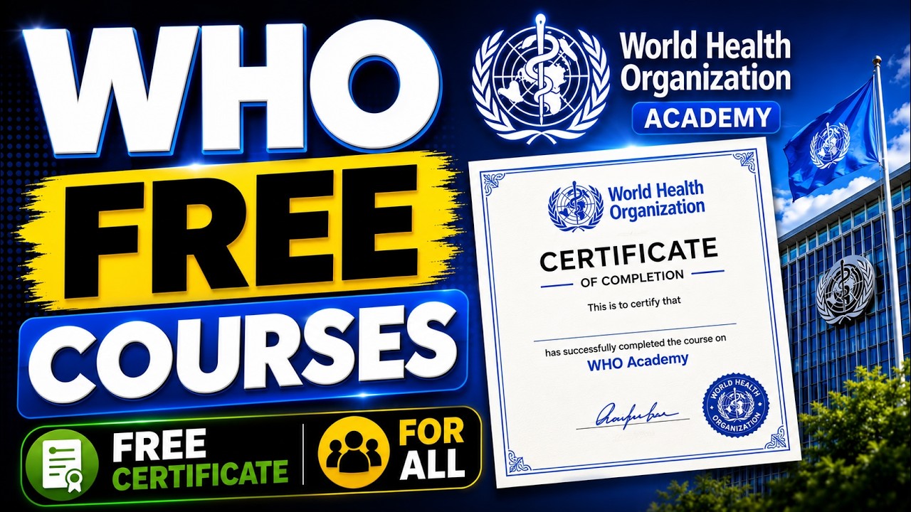 WHO Offering FREE Certificates to Everyone in 2026 | Here's How to Apply