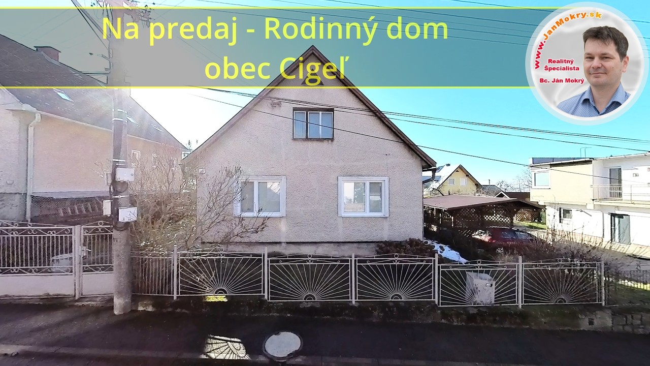 Na predaj - Rodinný dom - obec Cigeľ