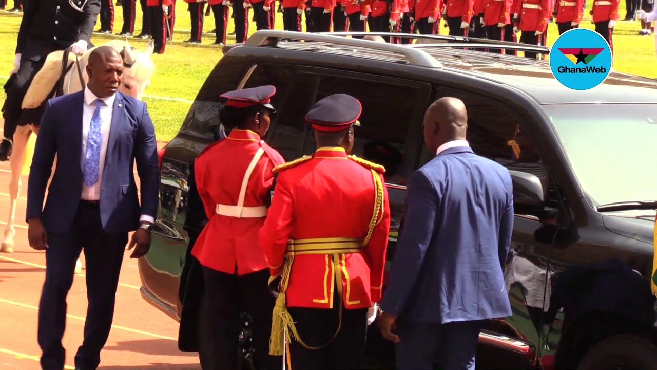 Ghana@62: President Akufo-Addo's arrival at the Aliu Mahama Stadium