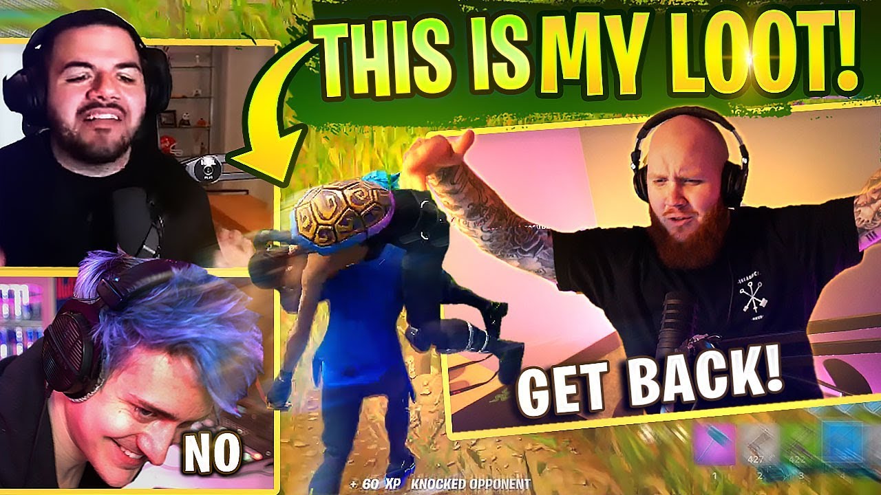 THEY KEEP STEALING MY LOOT! FT. NINJA, COURAGE & FAZEFUNK