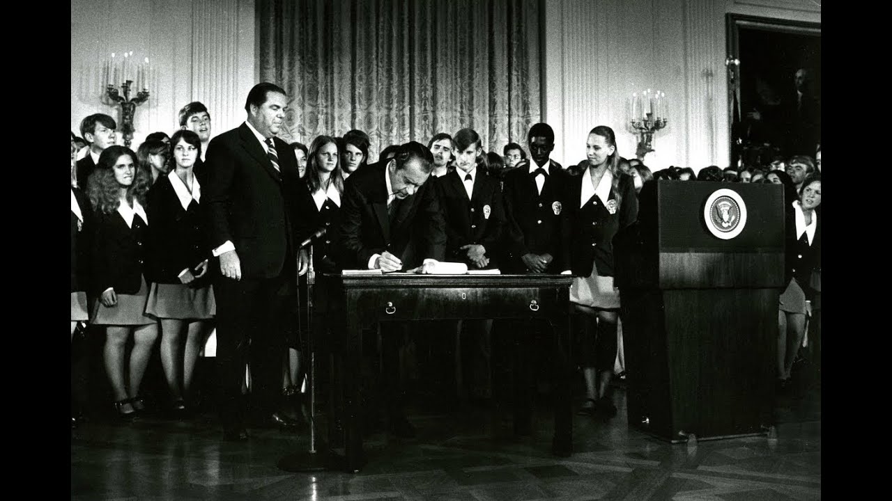 President Nixon Certifies the 26th Amendment