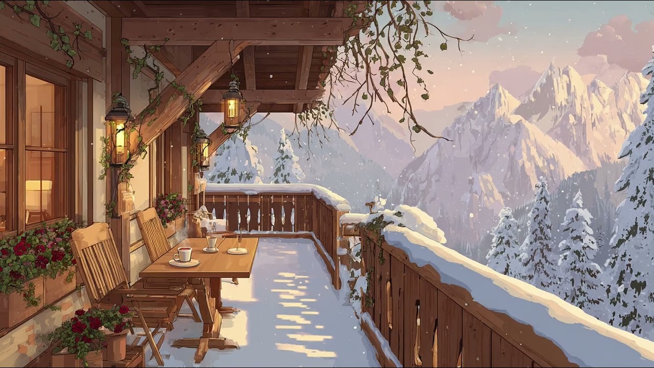 Cozy Winter Balcony ❄️ | Daytime Lo-Fi Beats for New Year Vibes & Relax