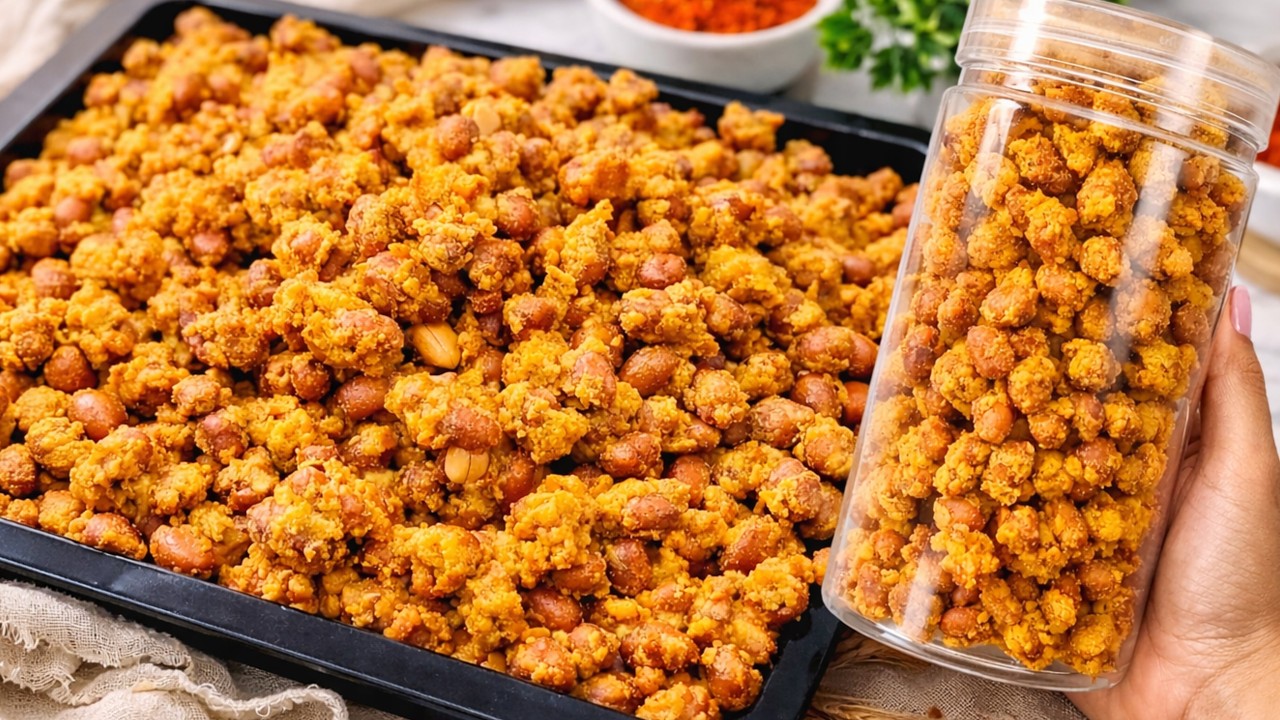 TANPA OVEN ~ SIMPLE SAT SET PRAKTIS‼️ RESEP KACANG KRIBO RENYAH COCOK UNTUK ISIAN TOPLES LEBARAN