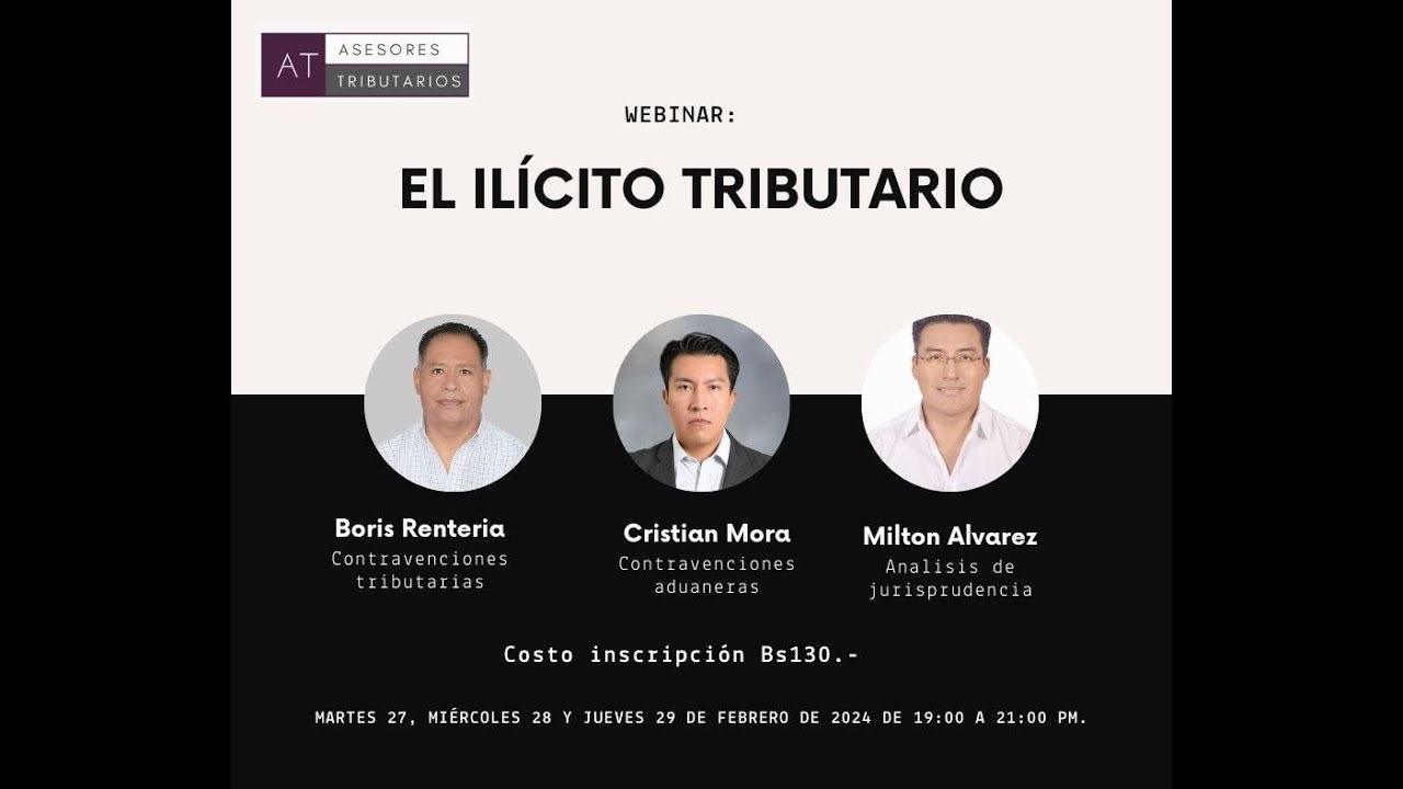 Contravenciones Tributarias. Expositor Boris Renteria.