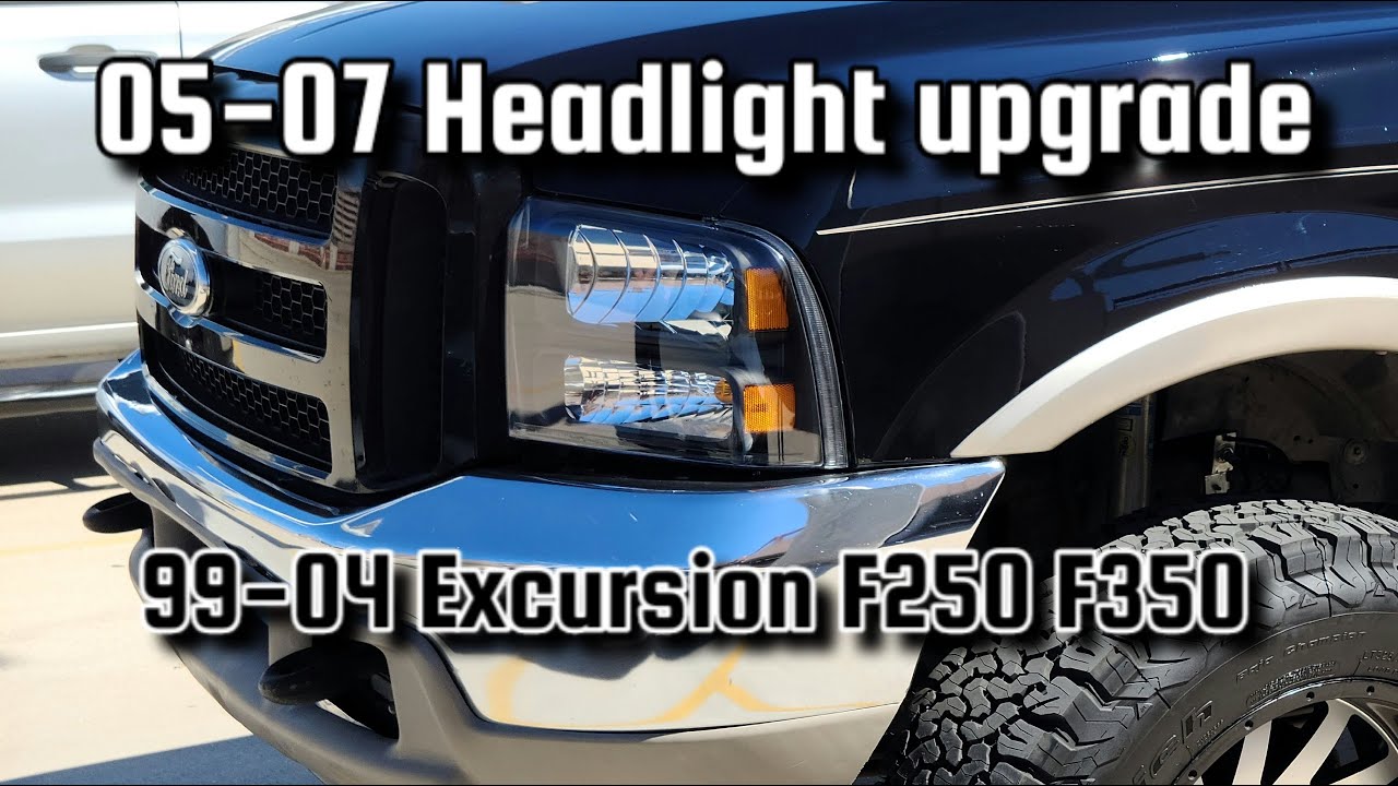 Модернизация фар Ford Excursion F250 05-07 фары на 99-04