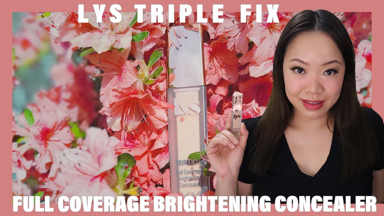 LYS Triple Fix Full Coverage Brightening Concealer | Wear Test, Demo & Review | AnnieKoyo
