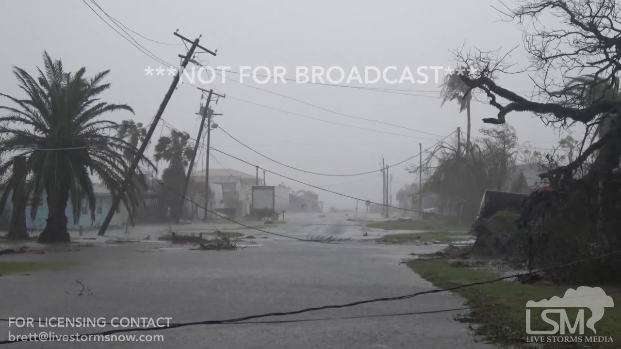 8 26 17 Fulton, TX 9AM CST UPDATE Damage Flooding And Wind At First Light