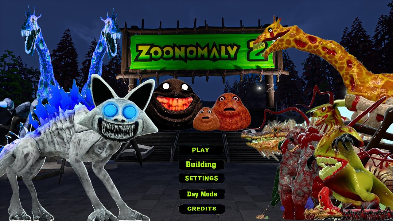 Zoonomaly 2 Official Teaser Full Game Play - Zookeeper Faces Titan Cat, Pou, Crocodile, Gorilla !