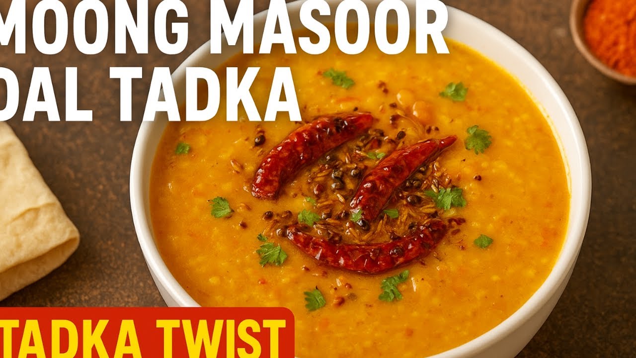 Dhaba Style Moong Masoor Dal Tadka | Easy Homemade Recipe | Tadka Twist