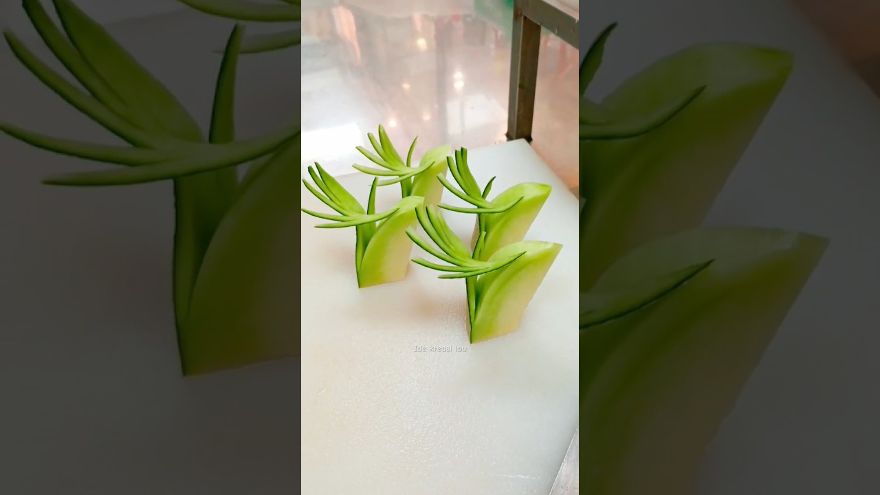 Ide kreasi menghias buah melon #diy #diyprojects #buah #platingideas
