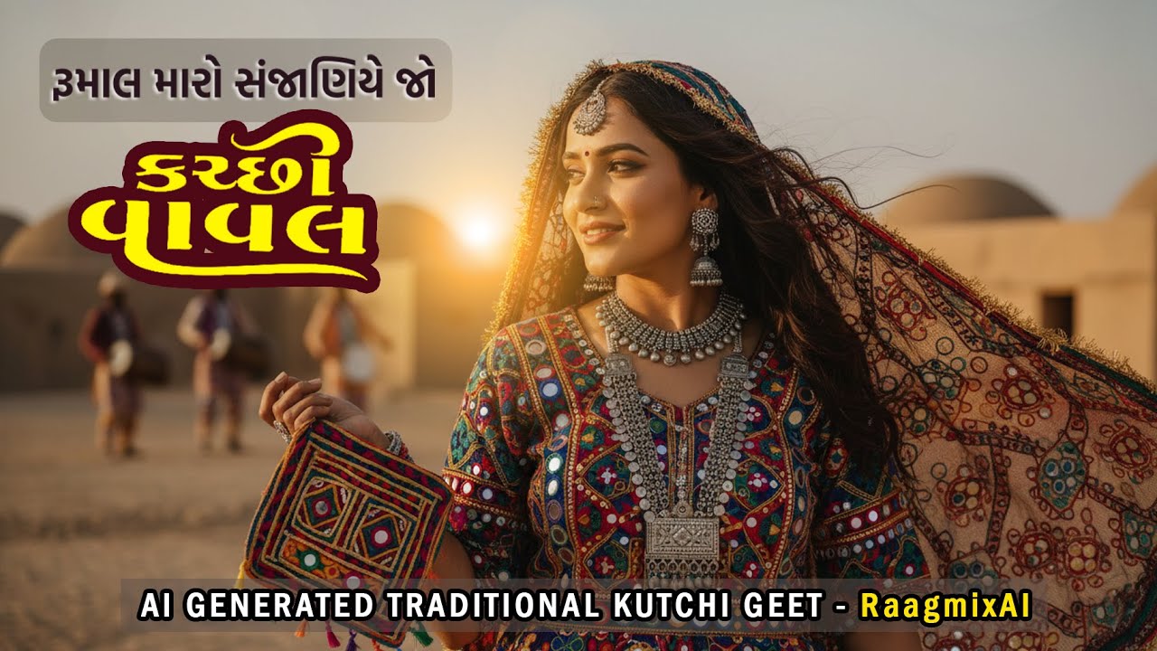 🎵 Rumal Maro Sanjniye Jo | Kutchi Vaval Folk Song | Raagmix AI | 🌾 AI Generated Traditional Song |