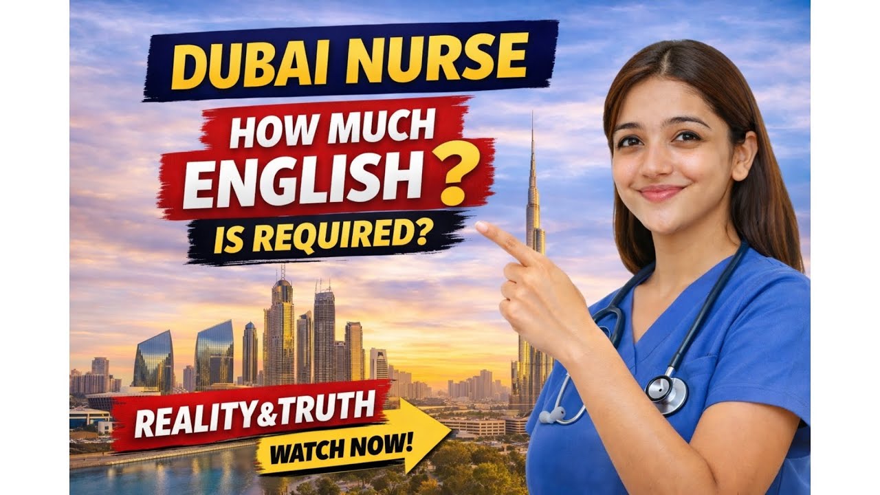 How Much English Is Required for Dubai Nurse? | Reality & Truth 🇦🇪