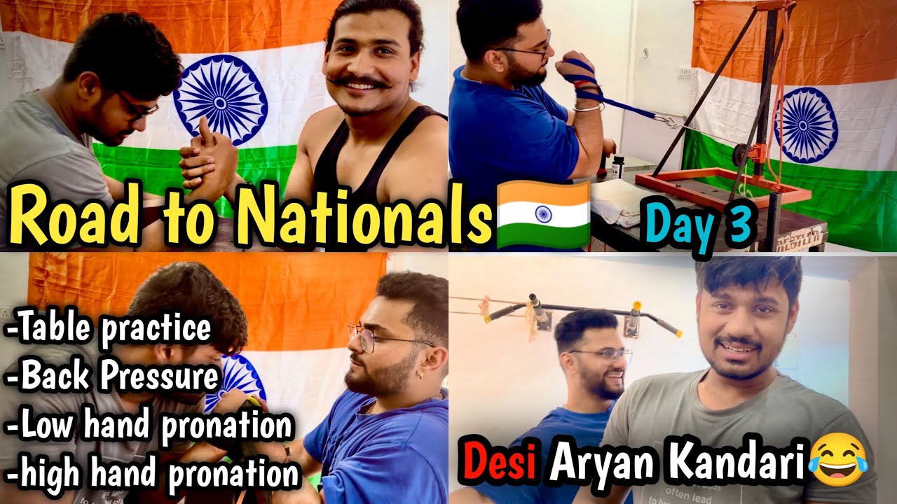 Road To Nationals 🇮🇳 Day 3 | Table Practice + Back Pressure + Pronation Training 💪