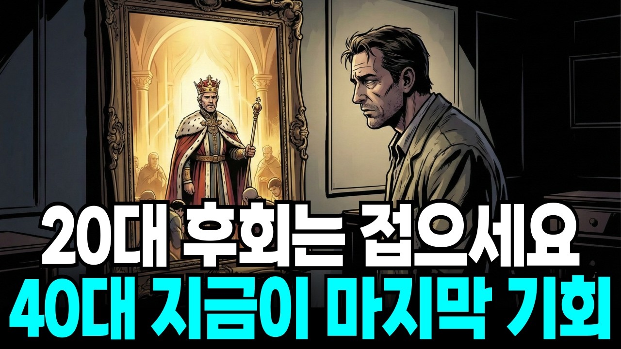 20대엔 몰랐던, 40대가 된 당신이 오늘 당장 스스로에게 해야 할 단 한 마디