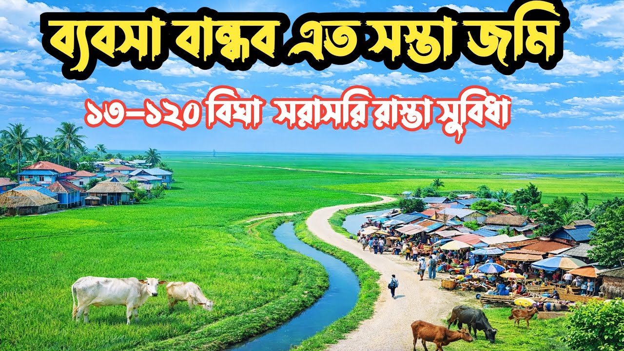 নন্দলালপুর চরে সস্তায় জমি | ১৩–১২০ বিঘা | কৃষি খামারের স্বপ্নের সুযোগ! হাবিব ভাই! খোকন ভাই!হাবিবা 