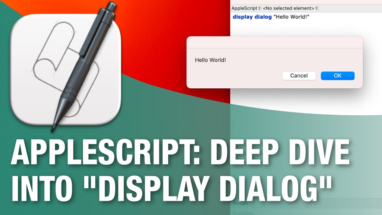 AppleScript: подробное описание диалогового окна дисплея