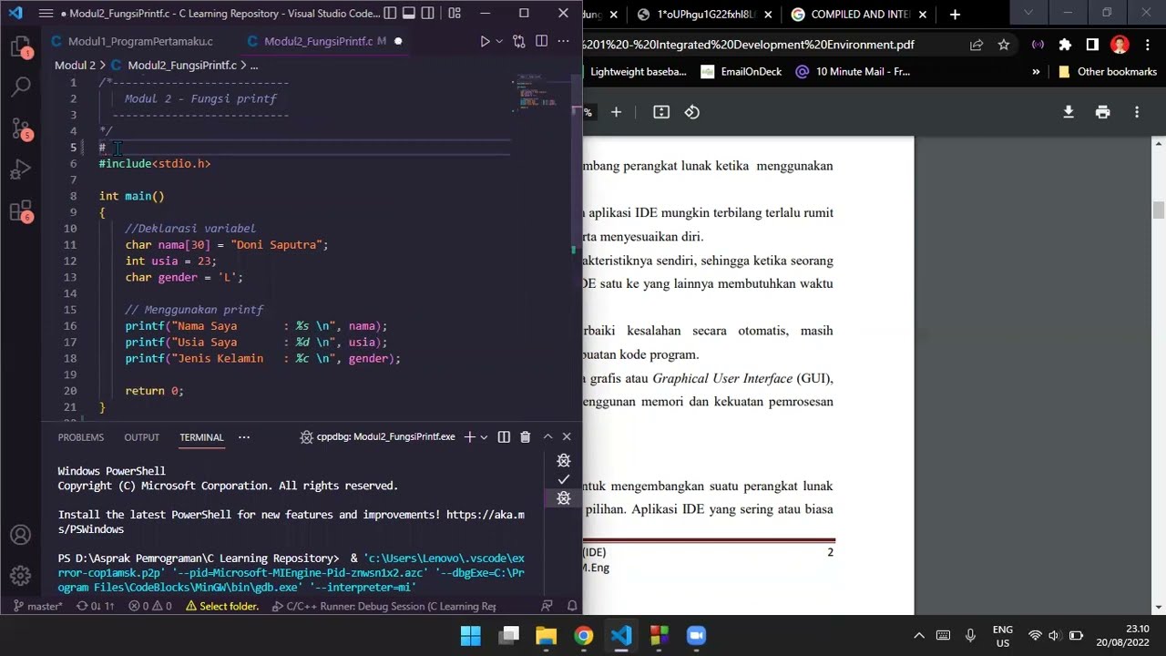 Apa itu IDE (Integrated Development Environtment) dan perbedaannya dengan Text Editor | C Learning