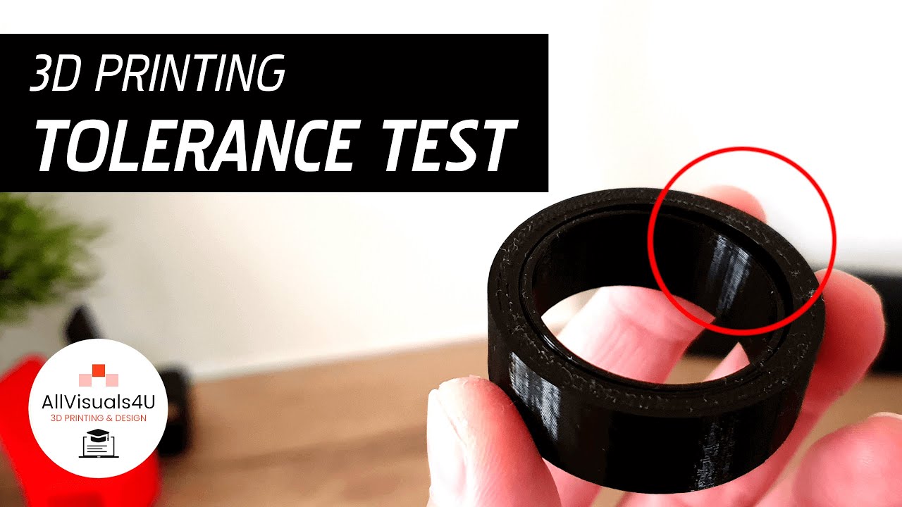 🔘 3D Printing Tolerance Test - 3D Printed Bearing - Bearing Without Balls