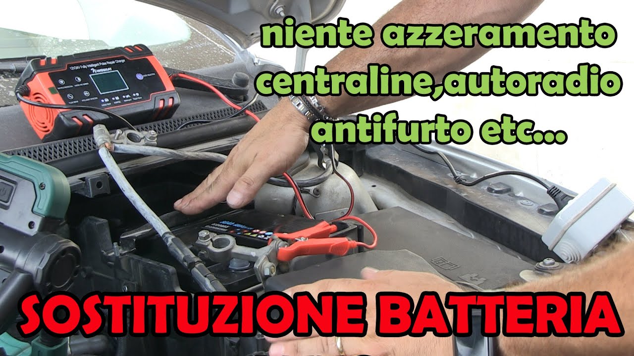 sostituzione batteria auto SENZA AZZERAMENTI CENTRALINE