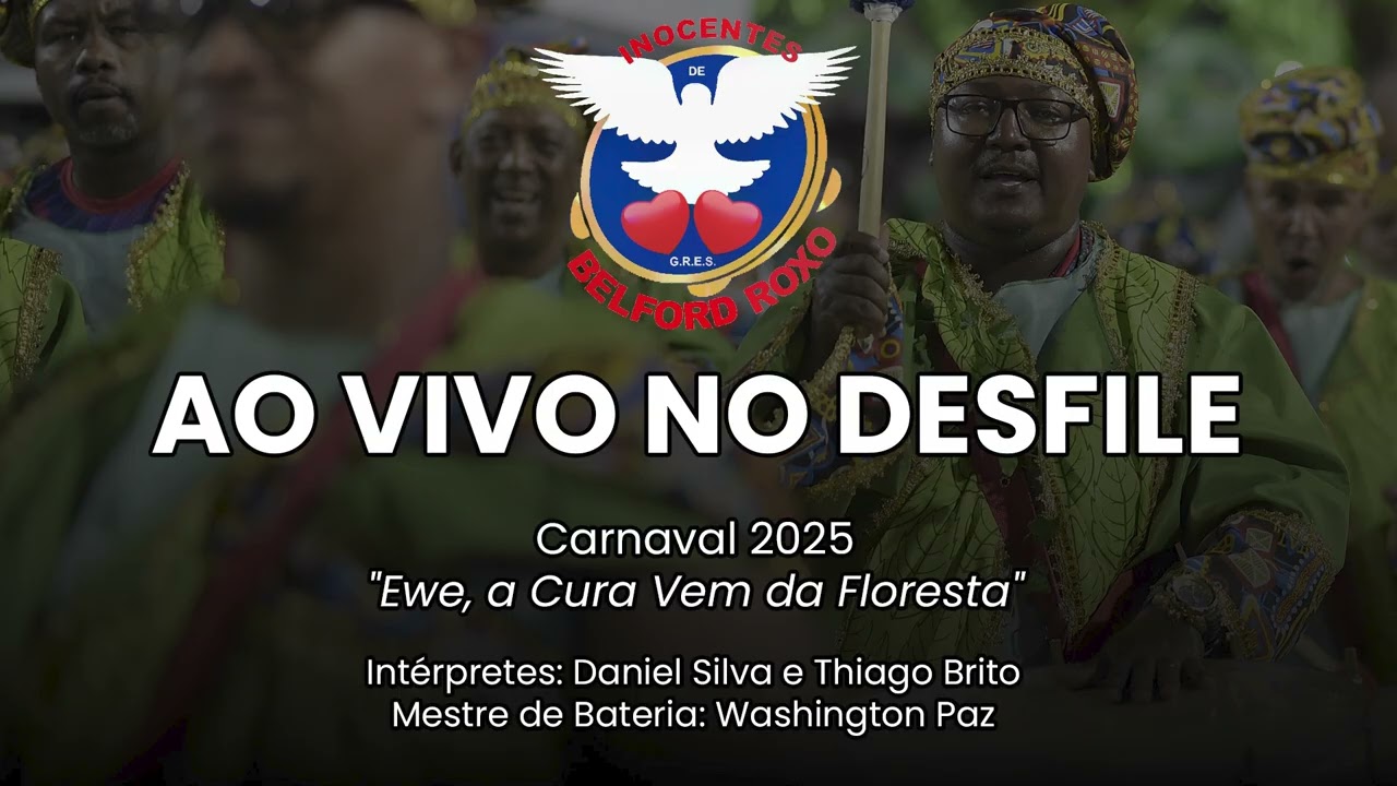 Inocentes de Belford Roxo 2025 | Áudio ao vivo do Desfile | Samba ao vivo - #DesfileRJ25