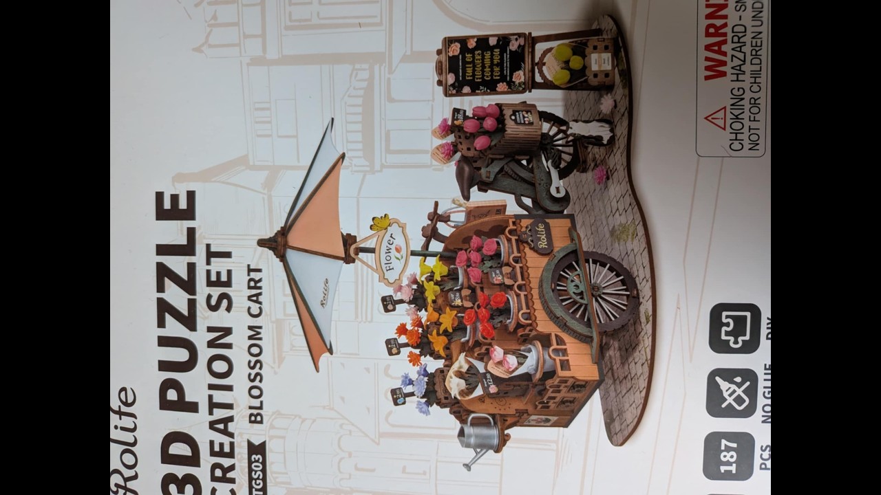 Maquette Chariot fleurit de chez Rolife #1